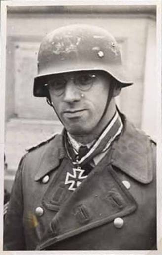 Karl Roßmann after being decorated with the Knight's Cross......