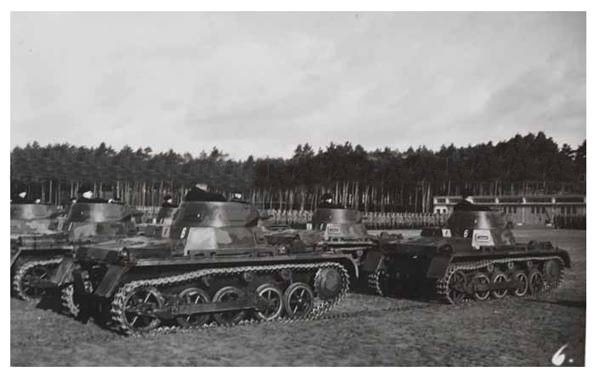 The Pz Kw I Ausf. A arrived soon at the new unit...............................................