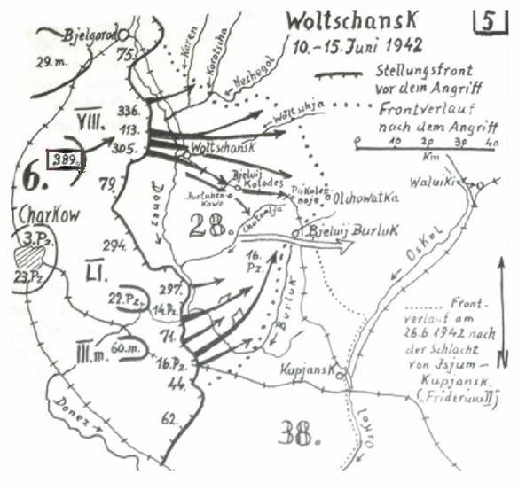 Volchansk - June 1942................................................... .......<br />http://www.389id.de/Kampfhandlungen/Woltschansk%201942.htm
