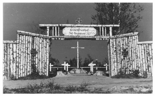 War cemetery of the Infanterie-Regiment 385 - Russia, in 1942 .............................