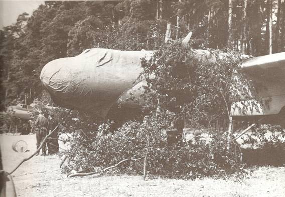 These German Do-17 Z had been concealed on the wooded edge of one airfield near the border - Aug 1939.............