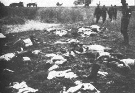 A view of the slaughter.