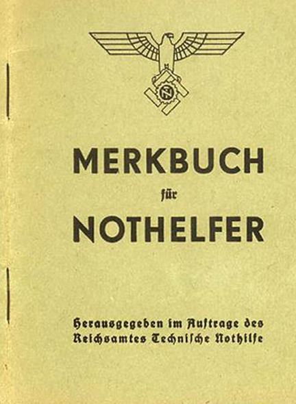 TeNo 1940-1943 Ranks MERKBUCH für NOTHELFER