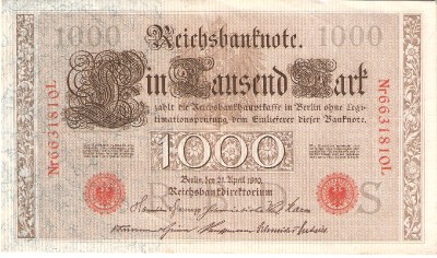 1910 red 1000 Mark note obverse.jpg