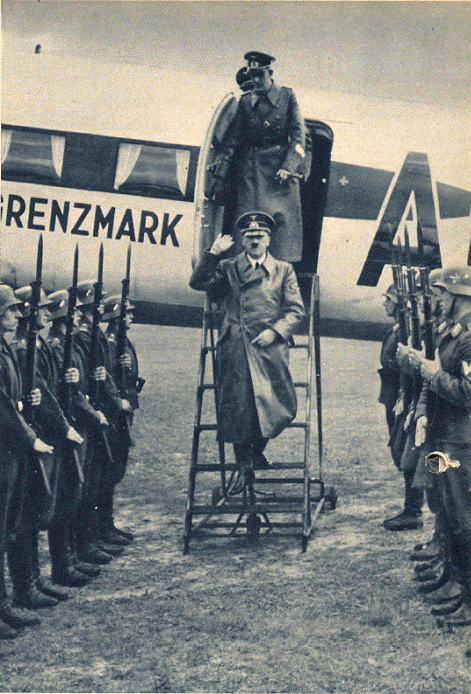 The Führer's arrival to Warsaw in the &quot;Grenzmark. &quot;