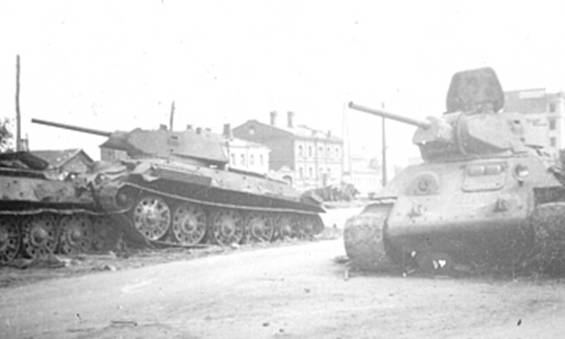 Destroyed T-34 in the north sector of Woronesh - July 1942.