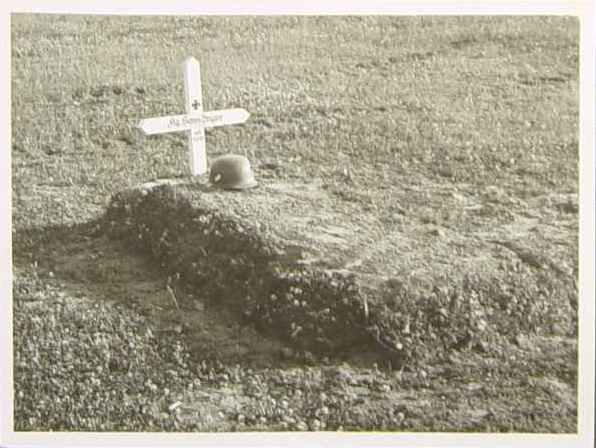 A lonely grave of a German soldier...............