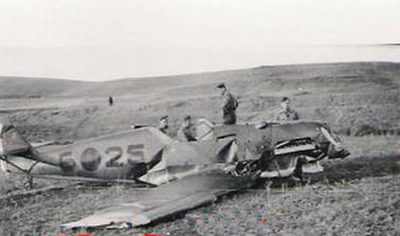 A Bf-109 of the Legion which had to make a forced landing .................