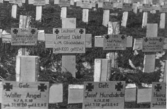 Grave of Leutnant Gerhard Dietel.................
