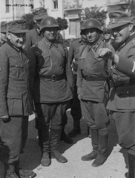 For the time being they are allies, Russian and German troops in Poland 1939.