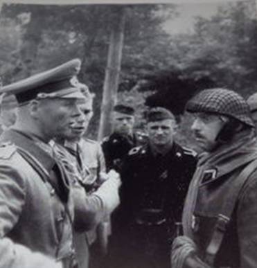 Speaking with a French captain who has surrendered ........