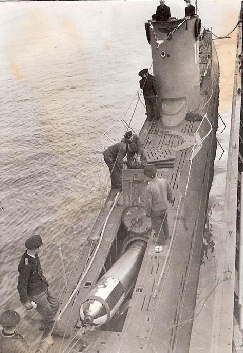 The U 18 in torpedo maneuver...............