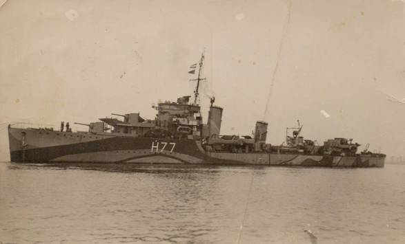 HMS Boreas B class destroyer (1360 TPB)<br /> http://en.wikipedia.org/wiki/HMS_Boreas_(H77)