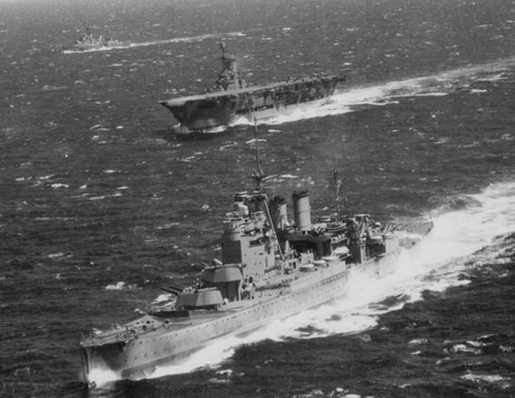 HMS Renown, Ark Royal and Sheffield.......................<br />http://www.nickmessinger.co.uk/ark_royal.html