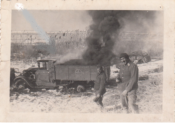Soviet vehicles destroyed around Nemirow..................