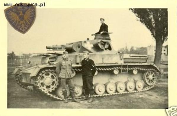 Closeup of a Pz Kw IV Ausf.  C in Poland 1939 ......................<br />http://odkrywca.pl/panzer-1939-czesc-osma,652592.html