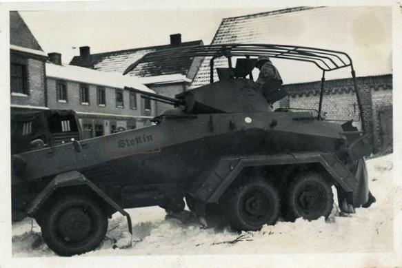 Close view of a Funkwagen Sd Kfz 232 (6-rad) &quot;Stettin&quot; based on the model Magirus M 206 P .................................<br />http://www.ebay.de/itm/HAMMER-Panzerspaehwagen-Panzer-Tank-6-Rad-Schrift-Stettin-Foto-/361341362165?rmvSB=true&amp;hash=item54219f9ff5&amp;pt=LH_DefaultDomain_77&amp;clk_rvr_id=978974841568&amp;nma=true&amp;si=xC3jCjSQqawW0eDAsQPTOnv%252BQ3Q%253D&amp;orig_cvip=true&amp;rt=nc&amp;_trksid=p2047675.l2557