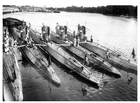 All the U boats Type IIA (U 1 to U 6) returned to the School Flotilla...........................