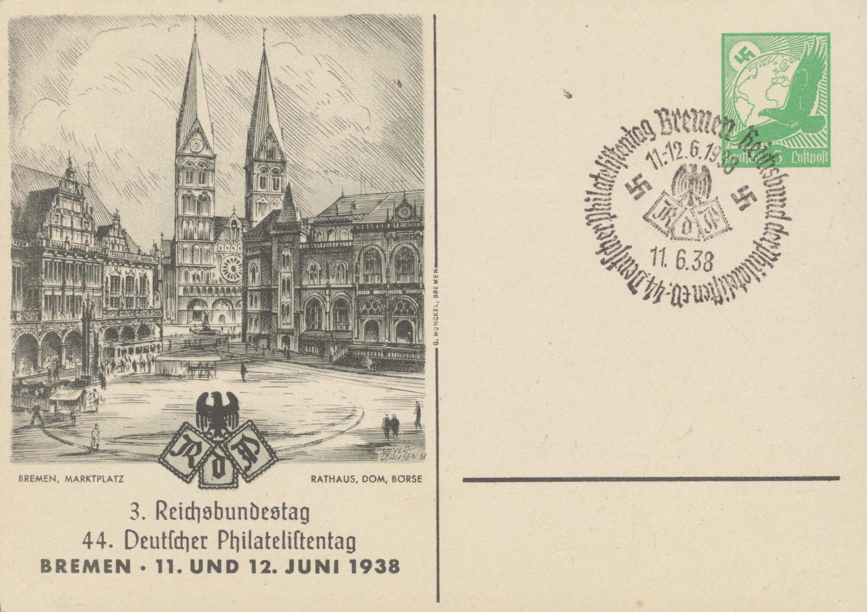 3. Reichsbundestag 44. Deutscher Philatelistentag Bremen 1938.jpg