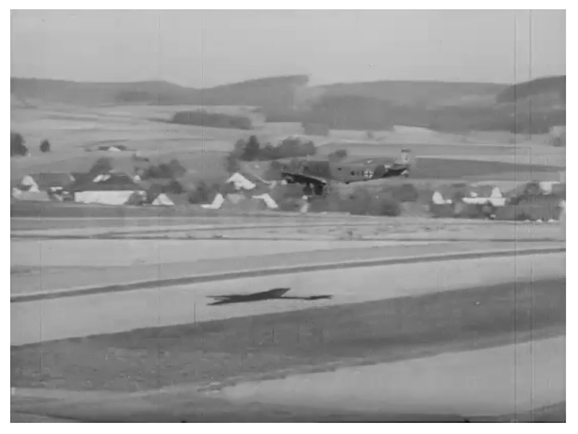 Ju-52 about to land at the designated landing site ...............................................