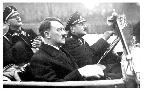 In the photo Sepp Dietrich, Julius Schreck (first Reichsführer SS) and AH ...................................